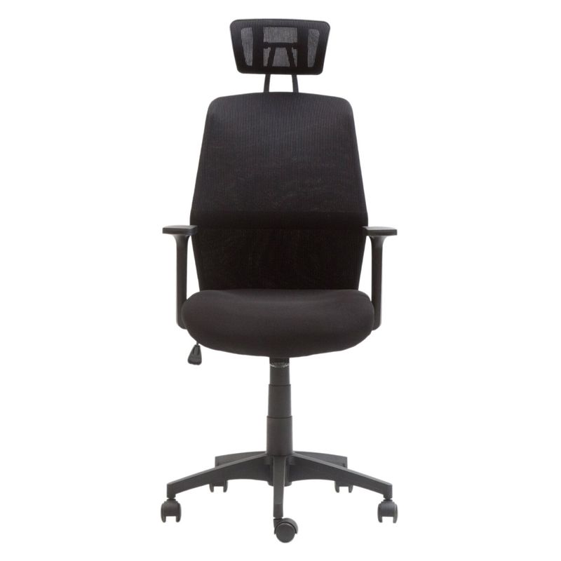 ONE SIT - Silla Escritorio Thor Negra con Cabecero