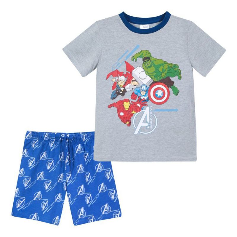 MARVEL - Pijama Niño Personajes Avengers Gris Marvel