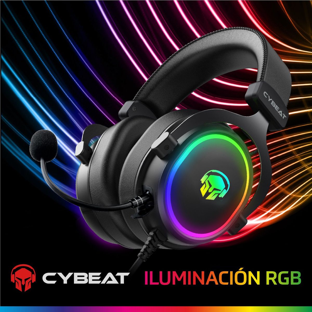 CYBEAT - Audifonos Gamer Cybeat Flawless RGB 7.1 USB 64OHMS