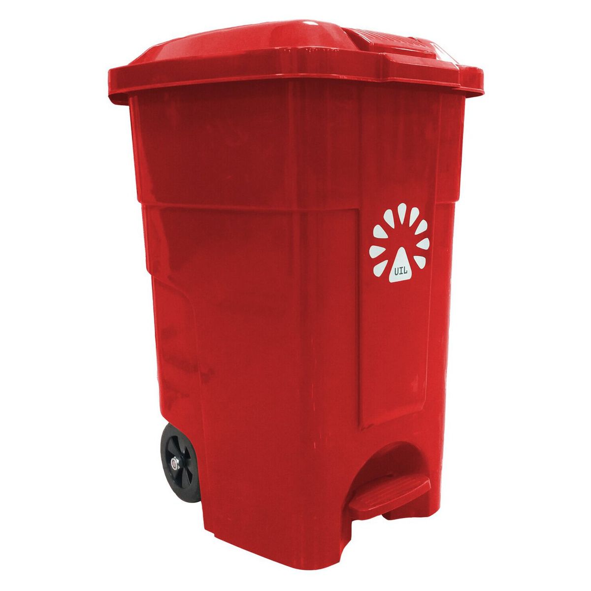  - Basurero  50Lt Rojo C/Pedal Lorenzini