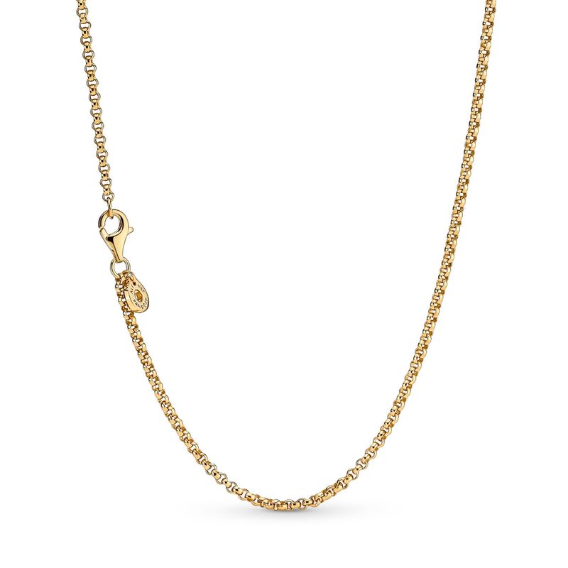 PANDORA - Collar Rolo Recubrimiento De Oro 14K  Mujer Pandora