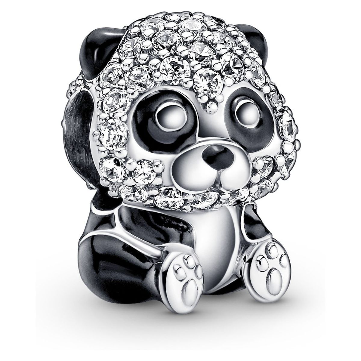 PANDORA - Charm Panda Tierno Reluciente De Plata Mujer Pandora