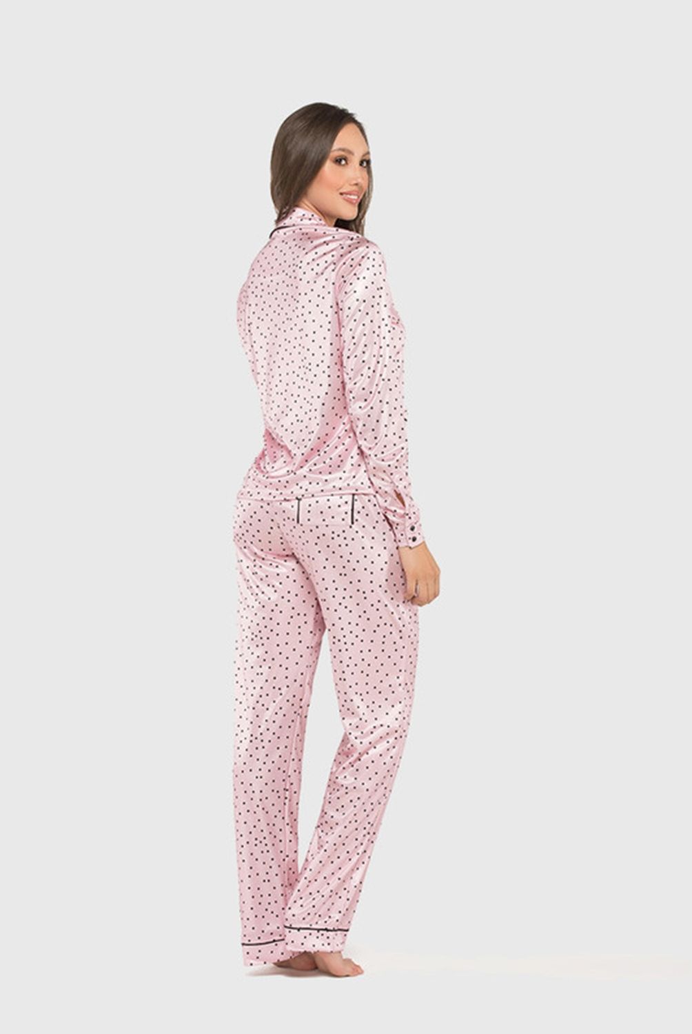 ADRIANA ARANGO - Pijama Dos Piezas Rosa Estampado Adriana Arango