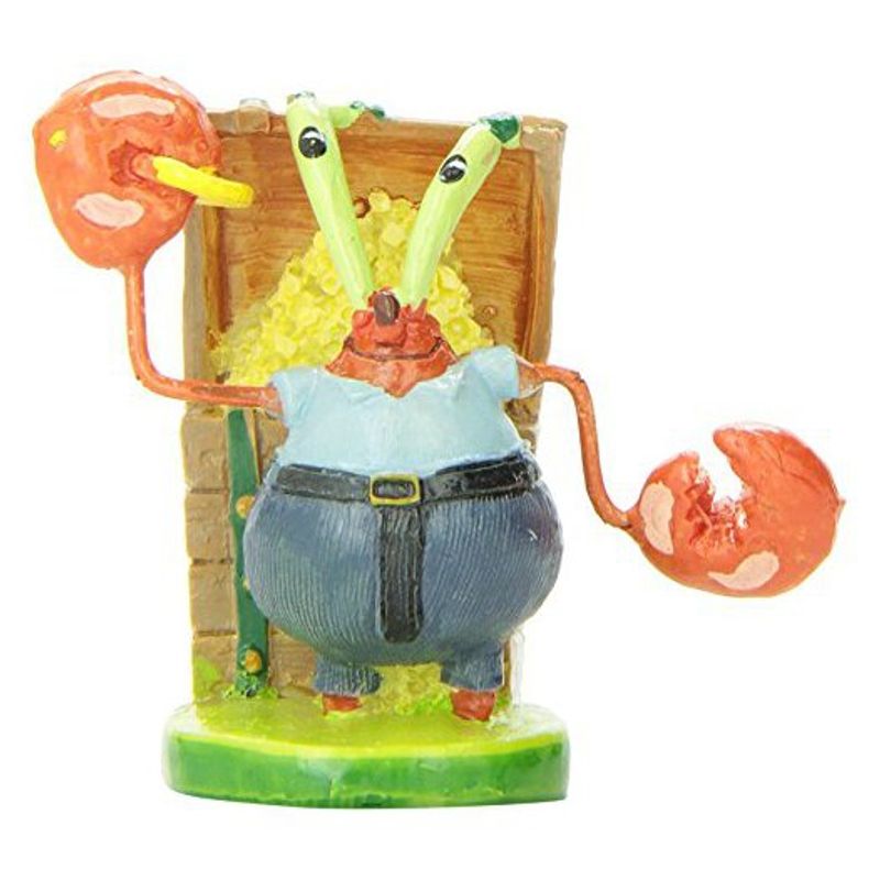  - Adorno Penn-Plax Don Cangrejo Bob Esponja Acuario