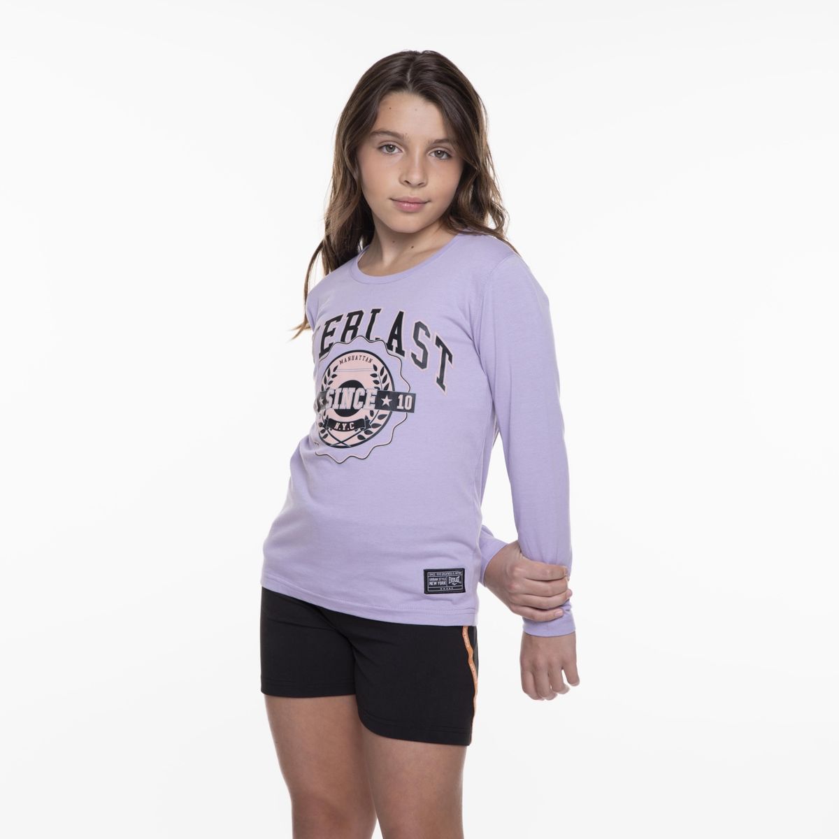 EVERLAST - Polera Manga Larga Algodón Niña