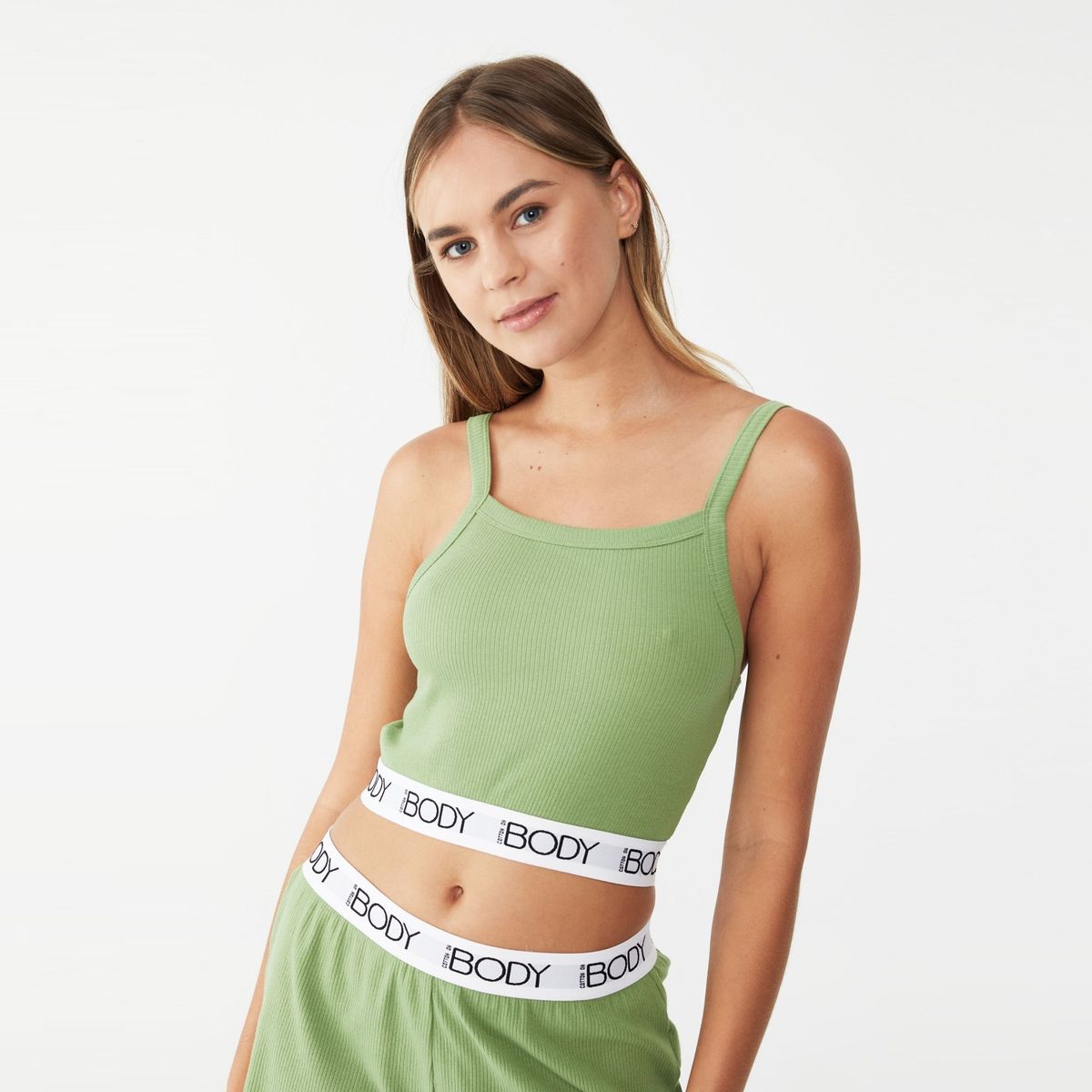 COTTON ON - Top de Piajama-Body Rib Mujer Cotton On