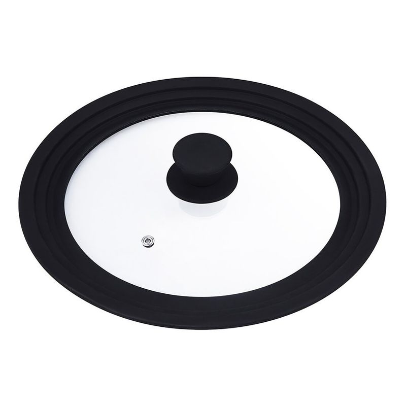 BERGNER - Tapa Universal de Vidrio con Borde de Silicona