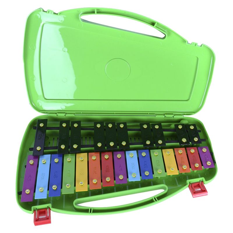 RMX - Metalofono 25 Notas Color - Caja Verde Rmx