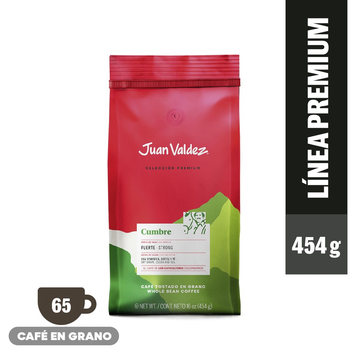 JUAN VALDEZ - Café De Grano Cumbre 454 Gr Juan Valdez