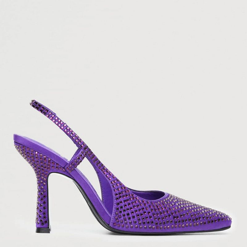 Mango - Mango Zapato Formal Mujer Violeta