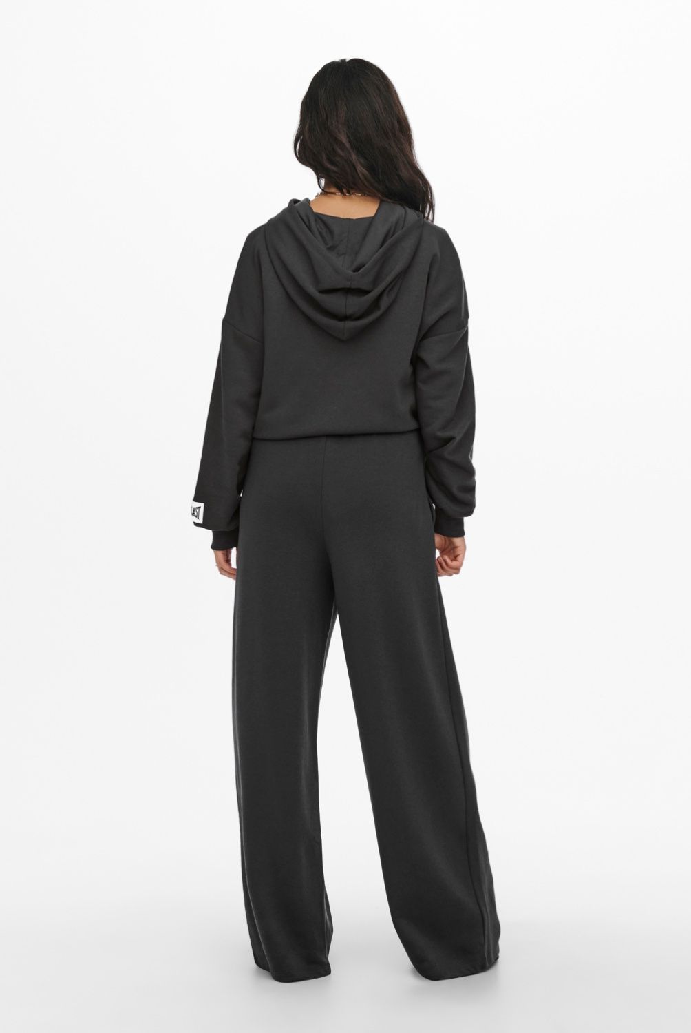 ONLY - Pantalon de Buzo Wide Leg Tiro Alto