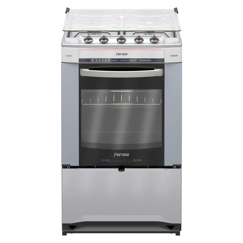 FENSA - Cocina 4 Quemadores Horno De 65 Lt Gas Licuado F 2525 T Fensa