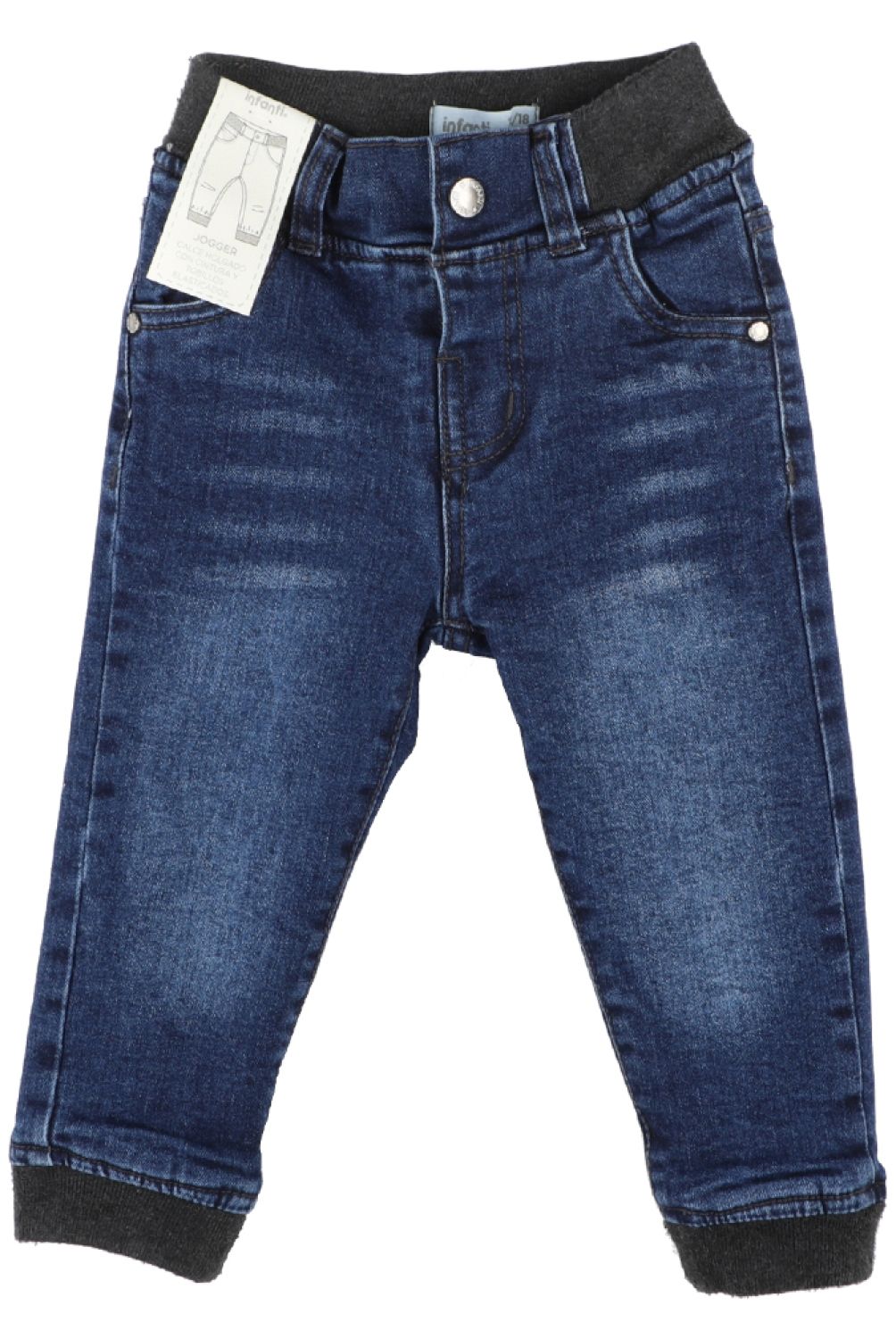 INFANTI - Pantalón Tiro Alto Algodón