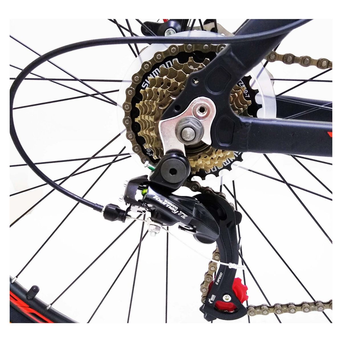 PHOENIX - Bicicleta 29 Mtb Phoenix Disco 24S Negra/Roj