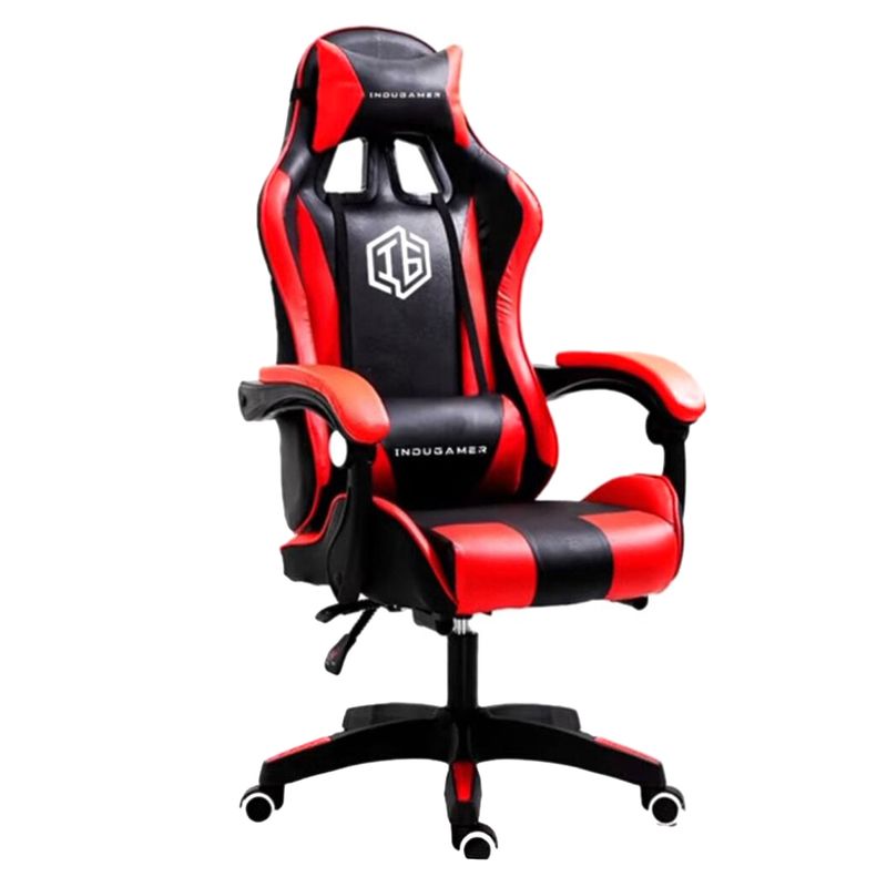 OEM - Silla Gamer Modelo Black-Red Masajeador Lumbar