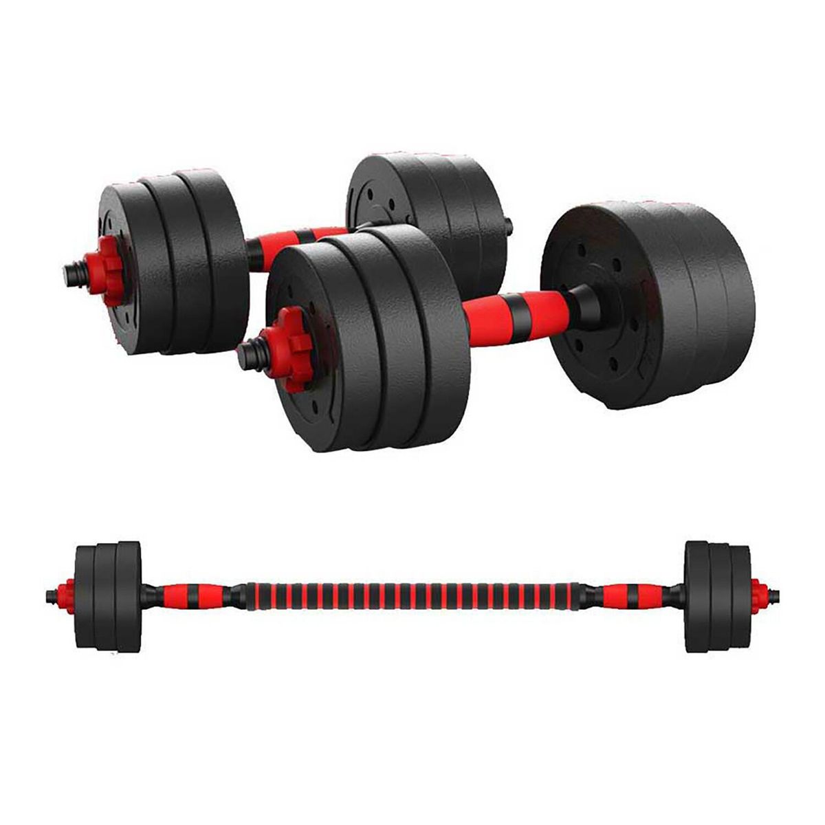 YEP S - Set Mancuernas Barra Ajustables 10 Kg