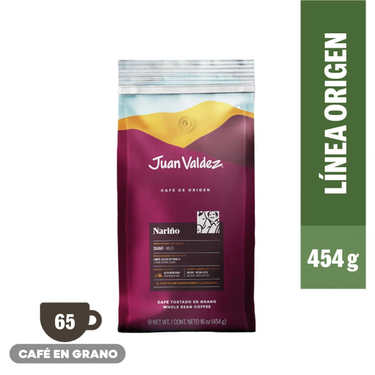 JUAN VALDEZ - Café De Grano Nariño 454 Gr Juan Valdez