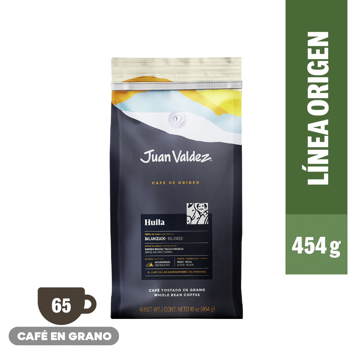JUAN VALDEZ - Café De Grano Huila 454 Gr Juan Valdez