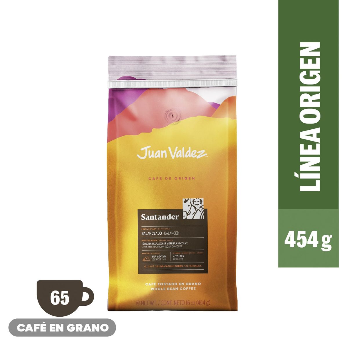 JUAN VALDEZ - Café De Grano Santander 454 Gr Juan Valdez