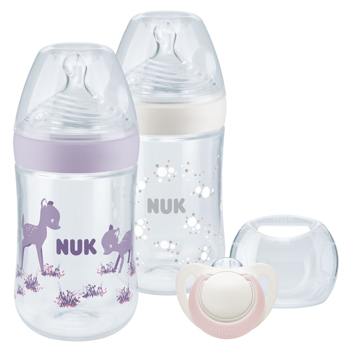 NUK - Nuk Set 2 Mamaderas Lila 260Ml