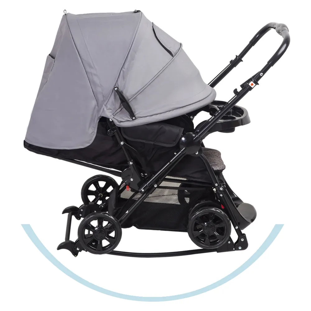 Coche Cuna Balancin SX Gris, foto 4
