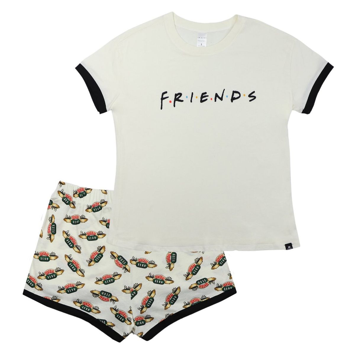  - Pijama Mujer Logo Blanco Friends