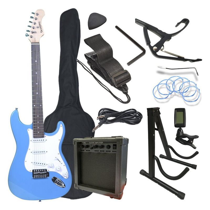 SCORPION - Pack de Guitarra Electrica Celeste Scorpion