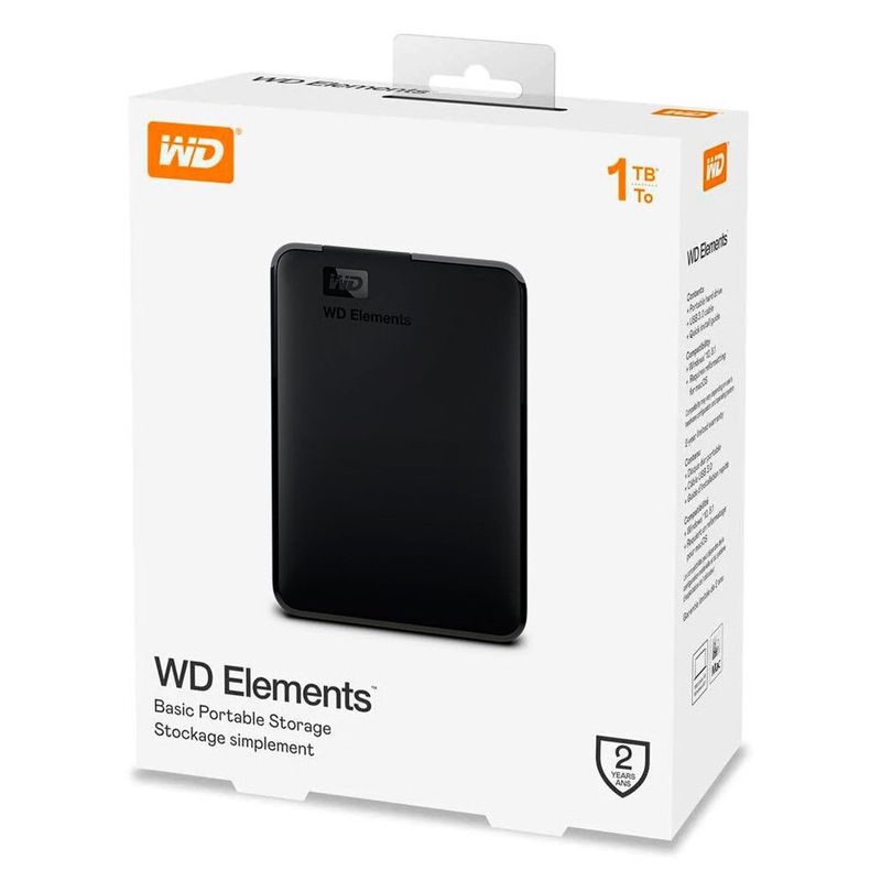 WESTERN DIGITAL - Disco Duro Externo Wd 1Tb