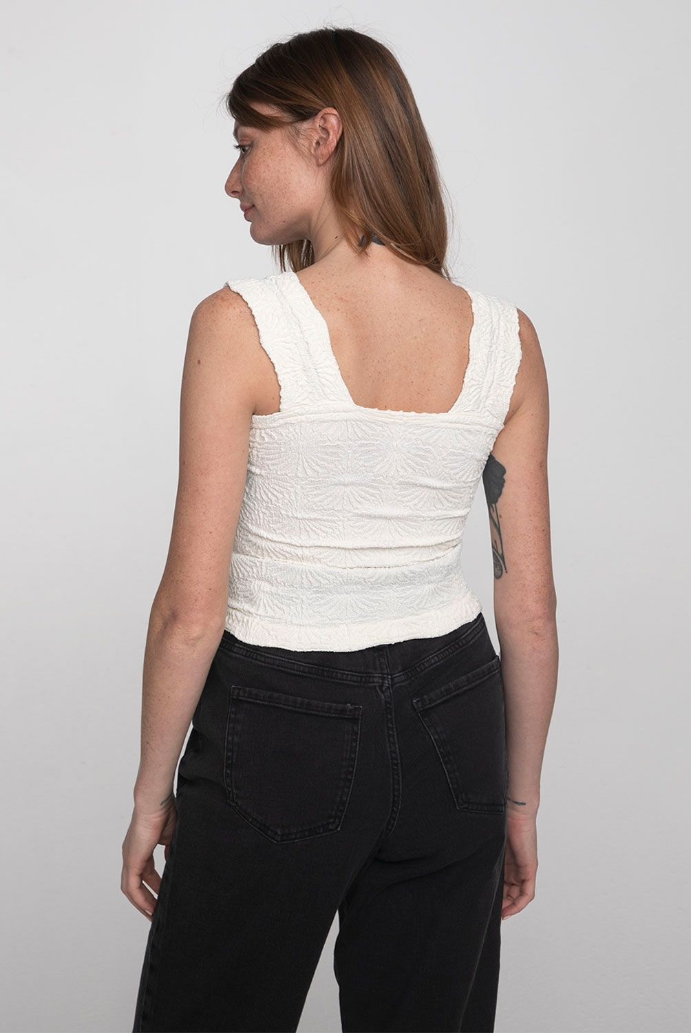 FREE PEOPLE - Free People Crop Top Mujer Bordado