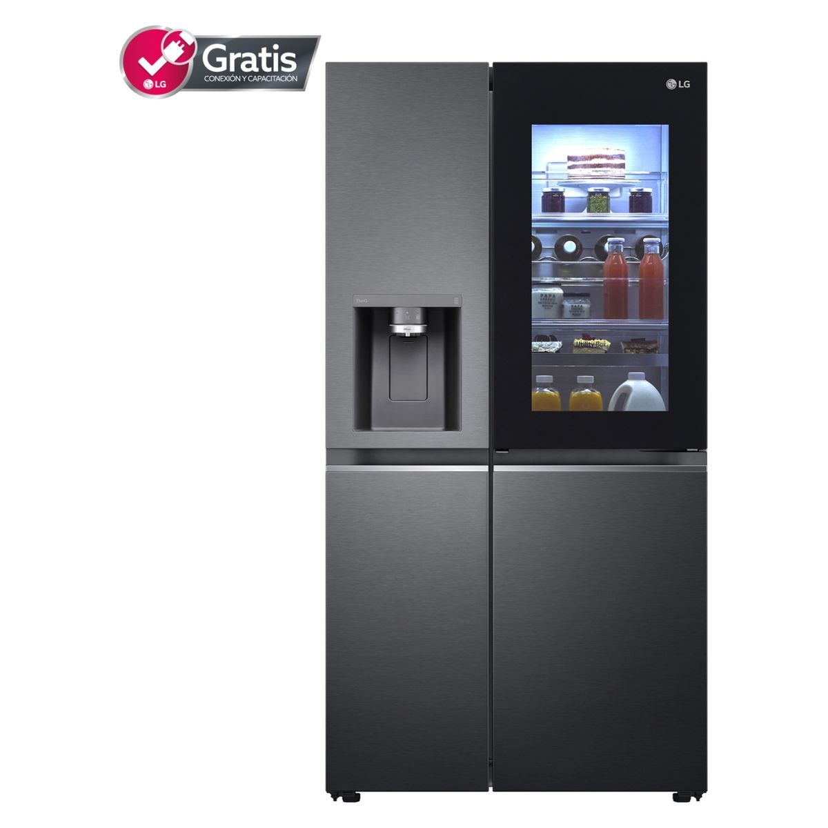 LG - Refrigerador Side by Side Instaview Door In Door 598Lts No Frost LS66SXTC LG