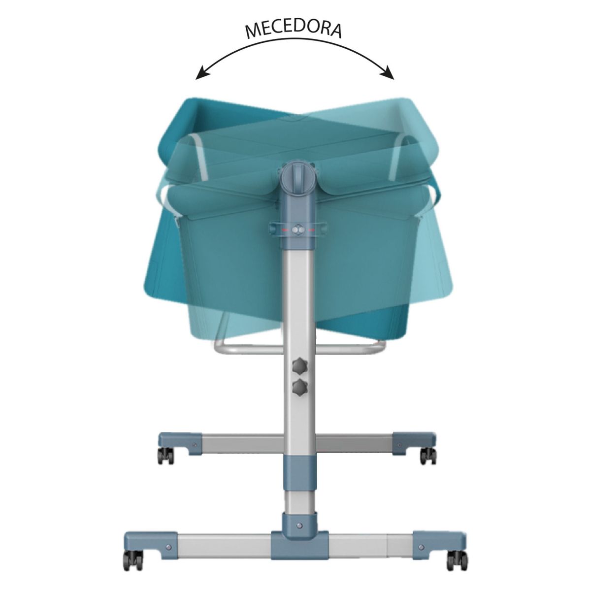 BEBEGLO - Cuna Colecho Mecedor Near Turquesa Bebeglo