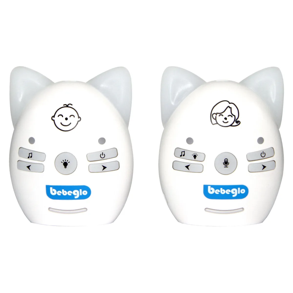 BEBEGLO - Monitor Inalámbrico de Adio para Bebe Blanco Bebeglo