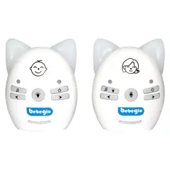 BEBEGLO - Monitor Inalámbrico de Adio para Bebe Blanco