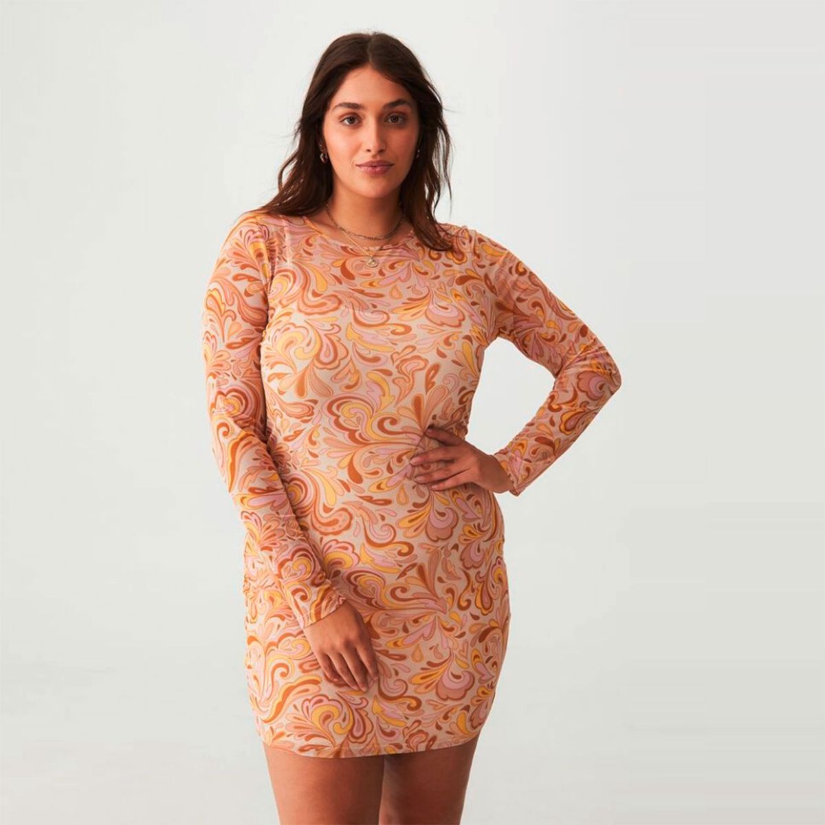 COTTON ON - Vestido Malla Mini Curve Mujer Cotton On