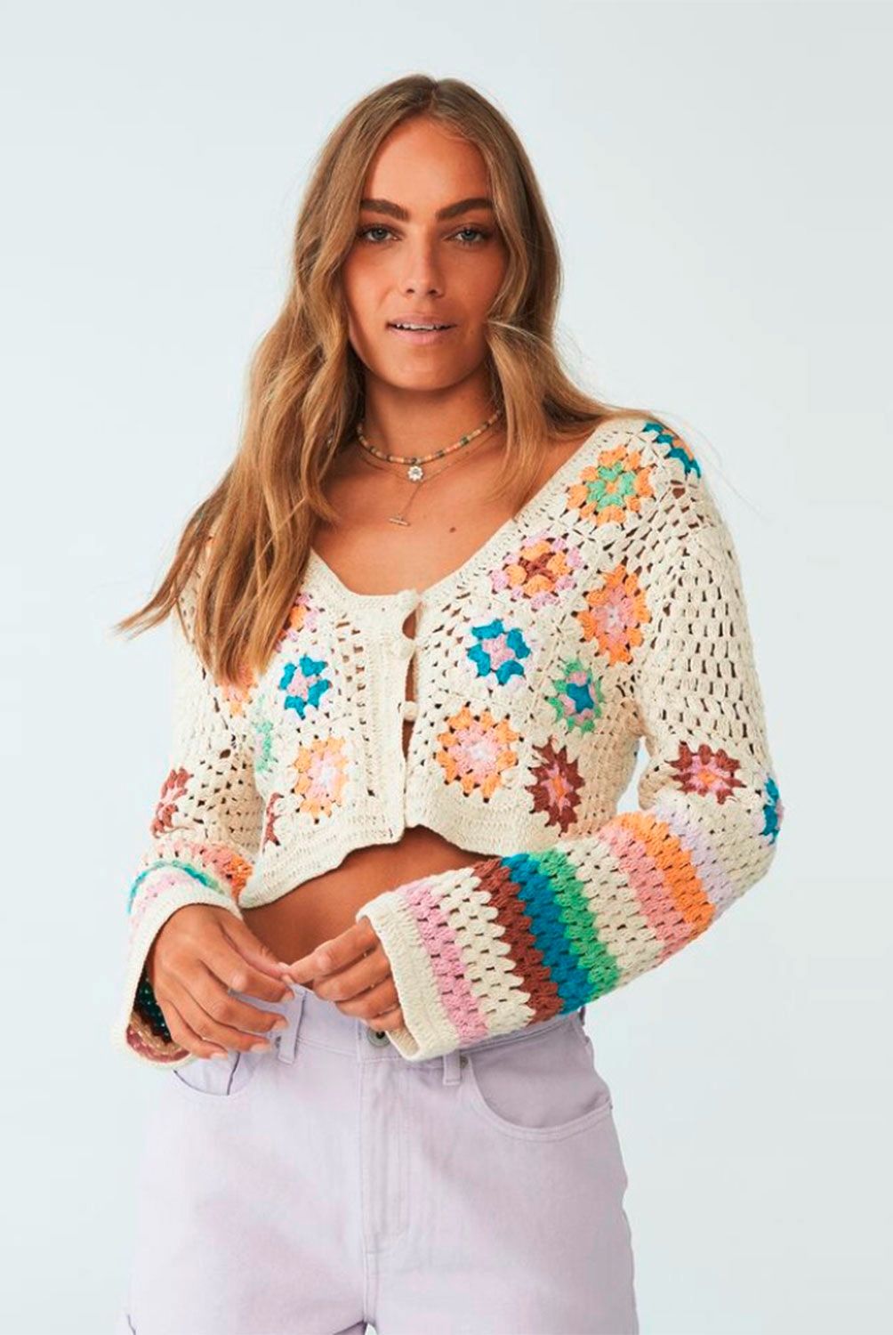 COTTON ON - Chaleco Tejido Crochet Mujer
