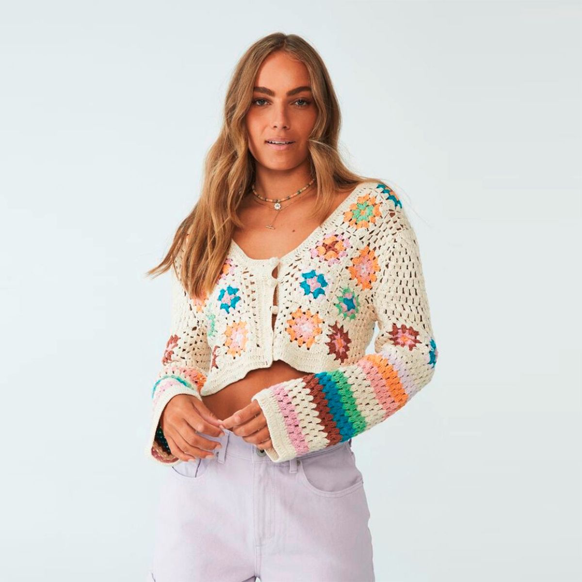 COTTON ON - Chaleco Tejido Crochet Mujer