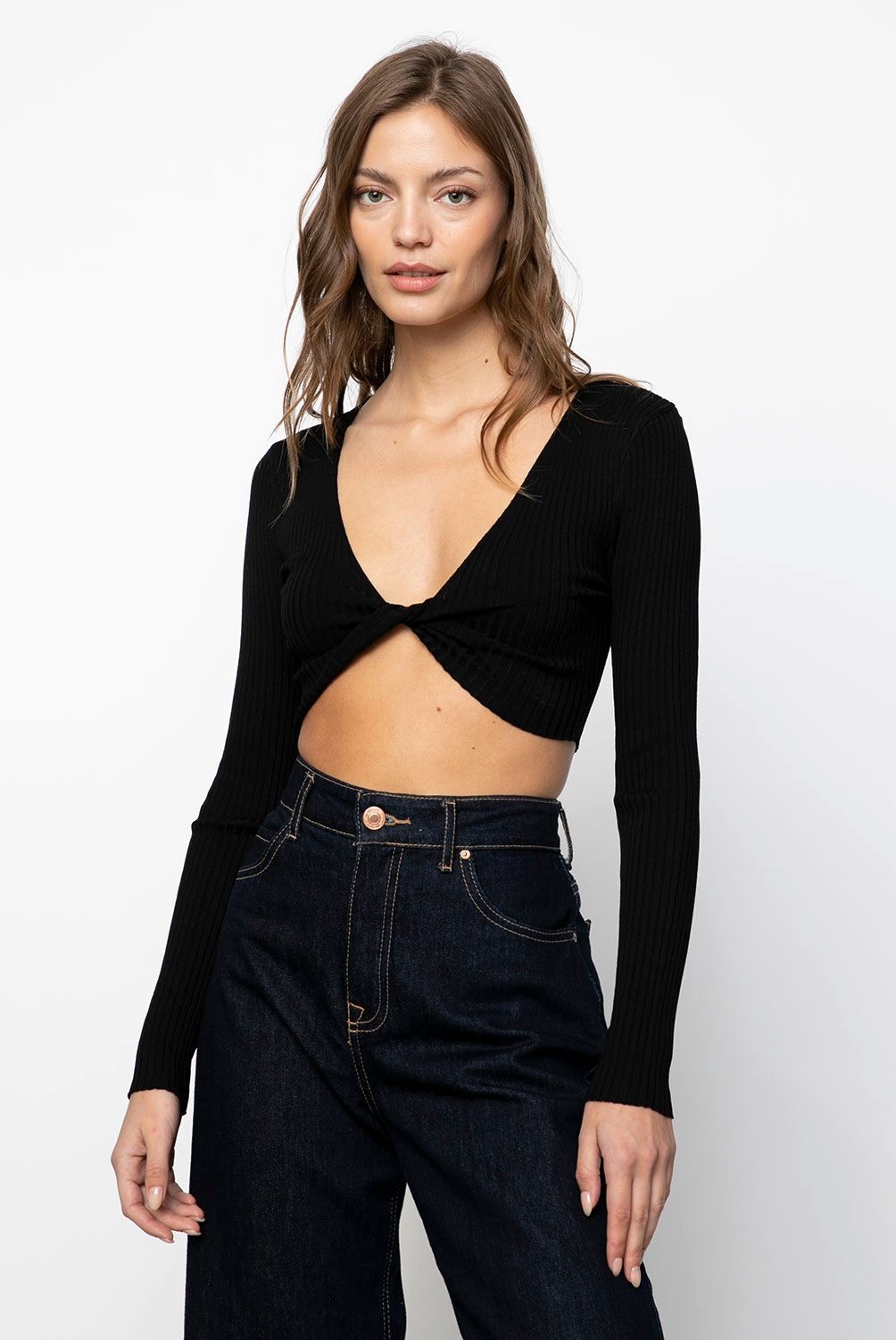 COTTON ON - Crop Top Manga Larga Mujer Cotton On