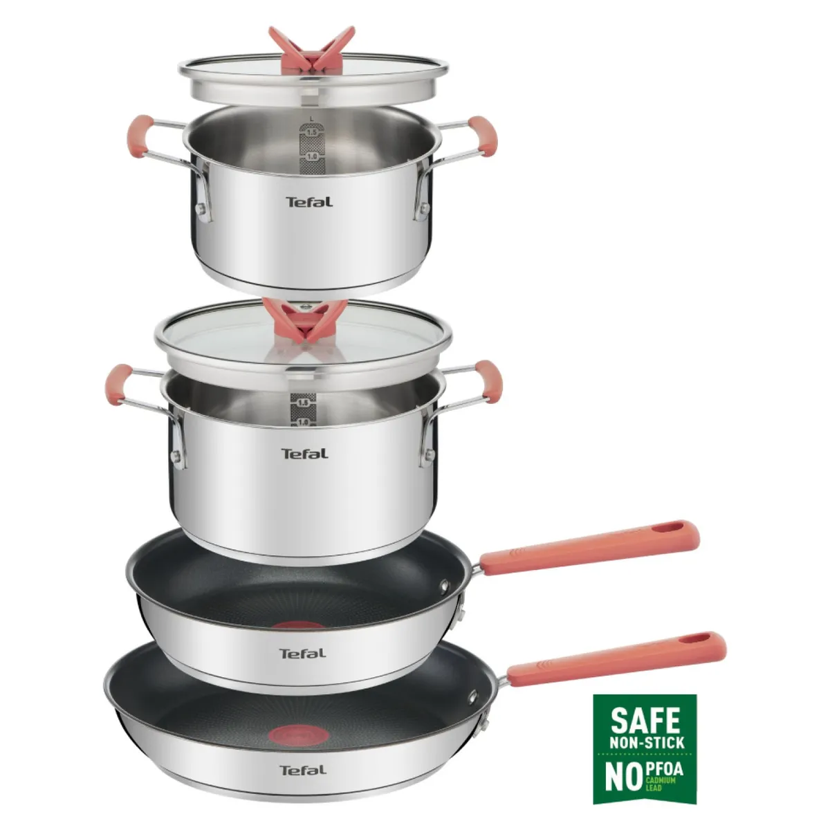 TEFAL - Tefal Batería De Cocina Optispace 6 Piezas