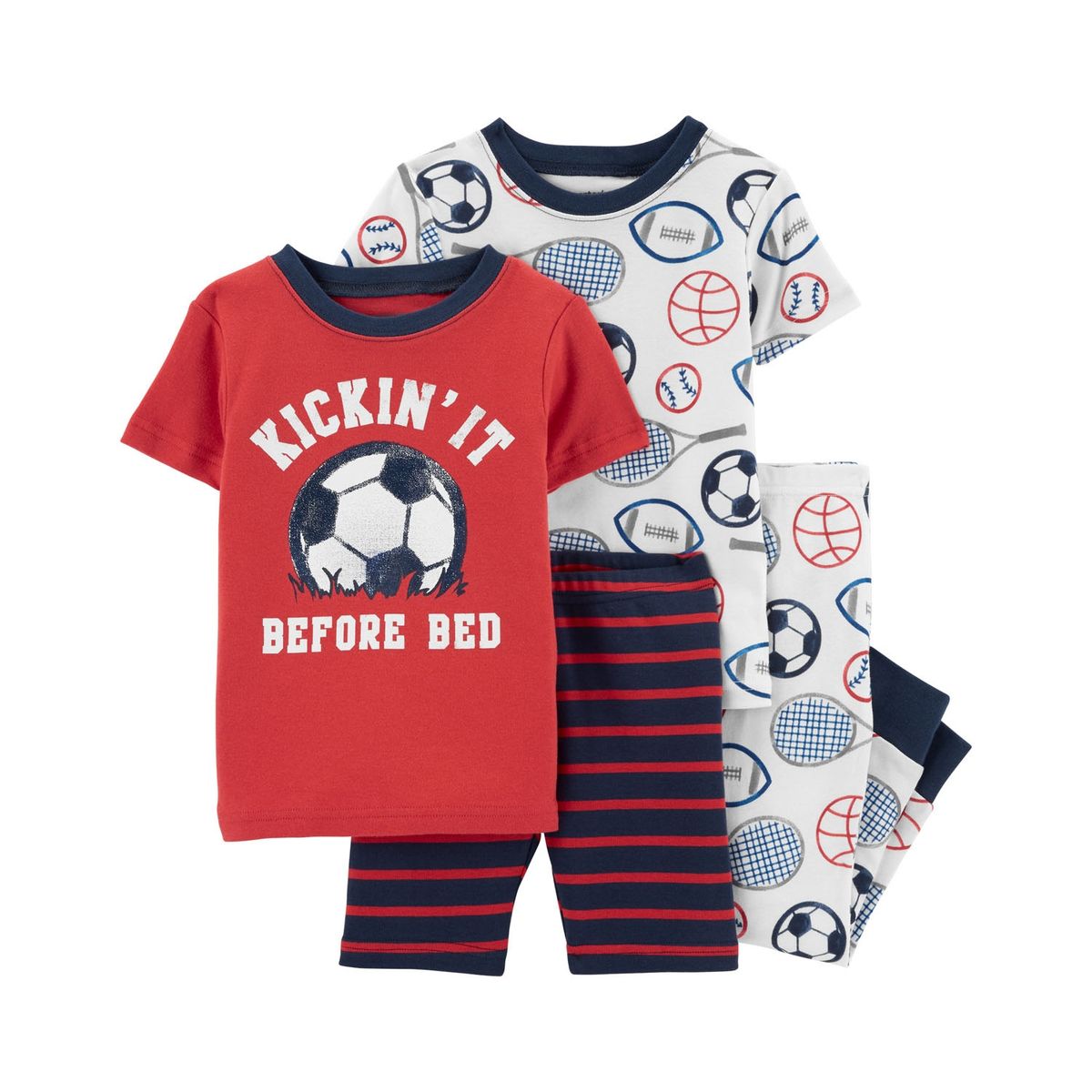 CARTER'S - Conjunto 4 Piezas Pijama Algodon Bebé Niño Carter's