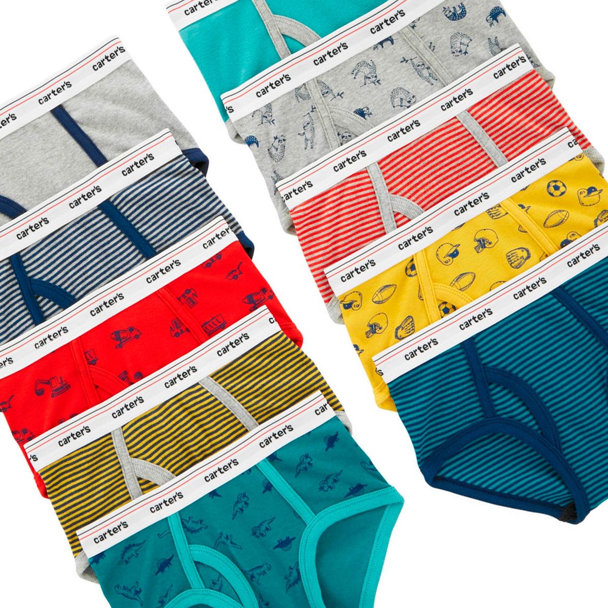 CARTER'S - Calzoncillos Algodón Pack 10 Unidades Niño Carter´s