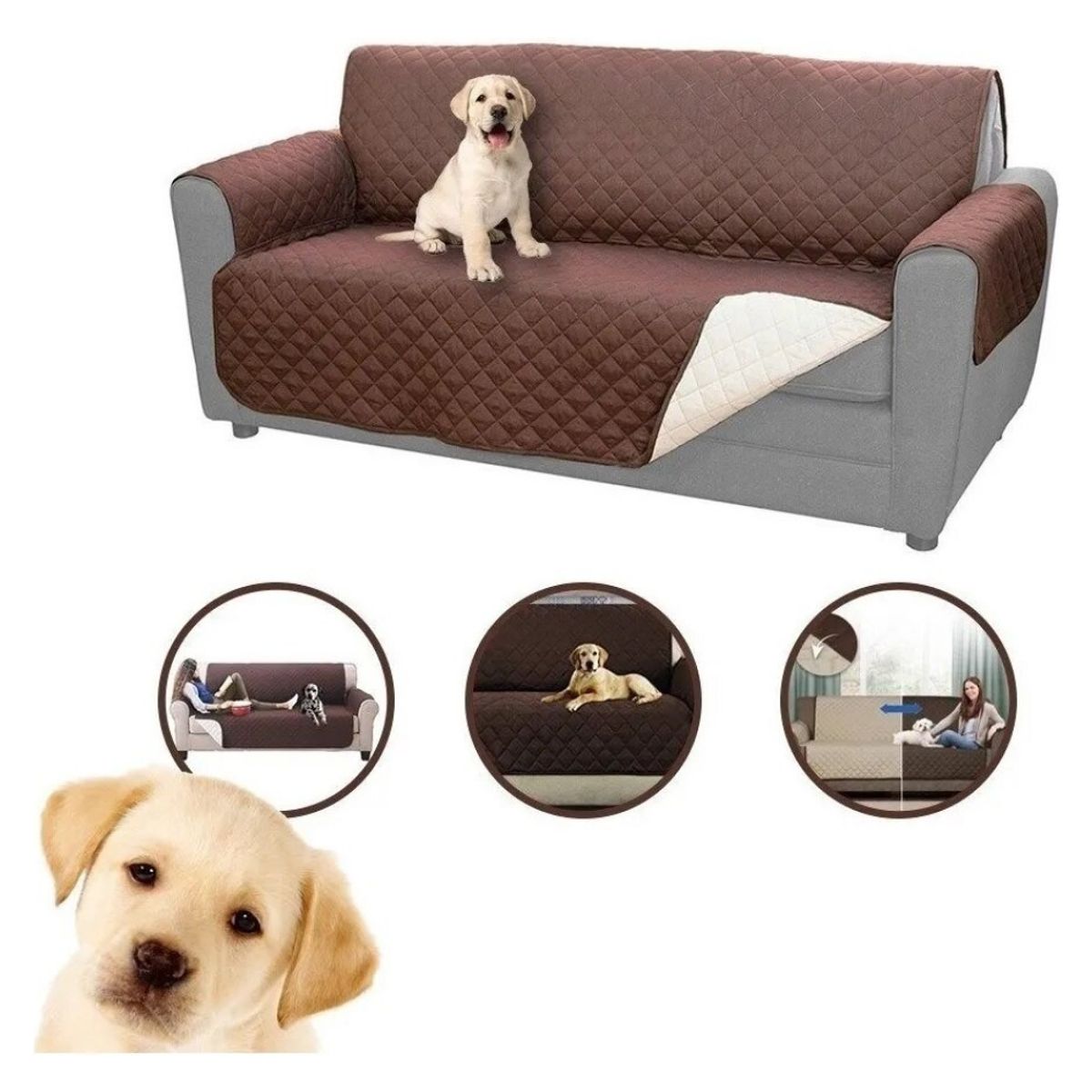 GENERICO - Funda Cubre Sofá De Mascotas Cobertor Protector 2