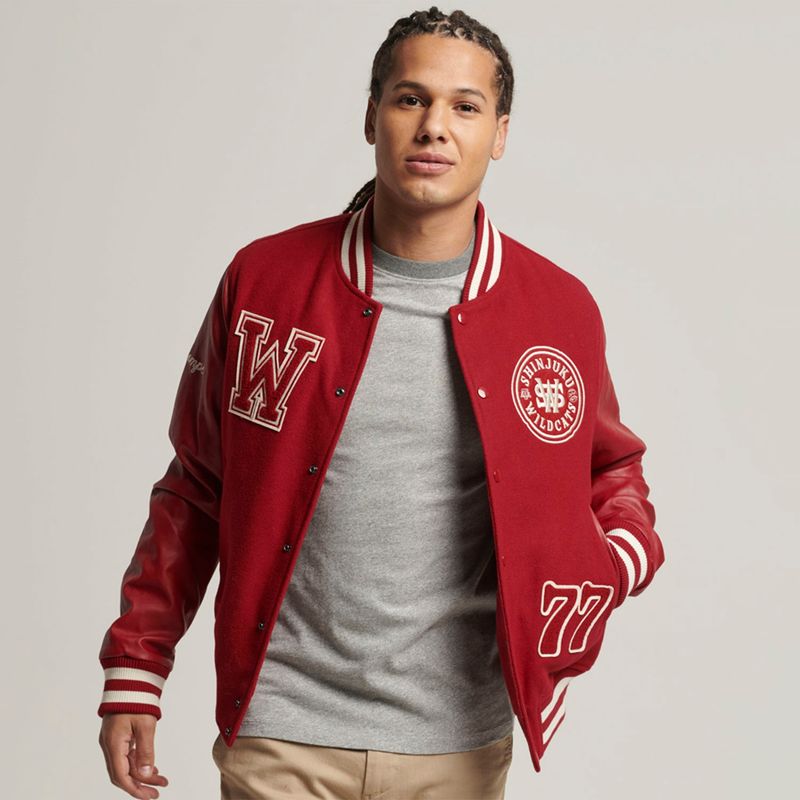 SUPERDRY - Chaqueta Vintage Varsity Con Parche Hombre