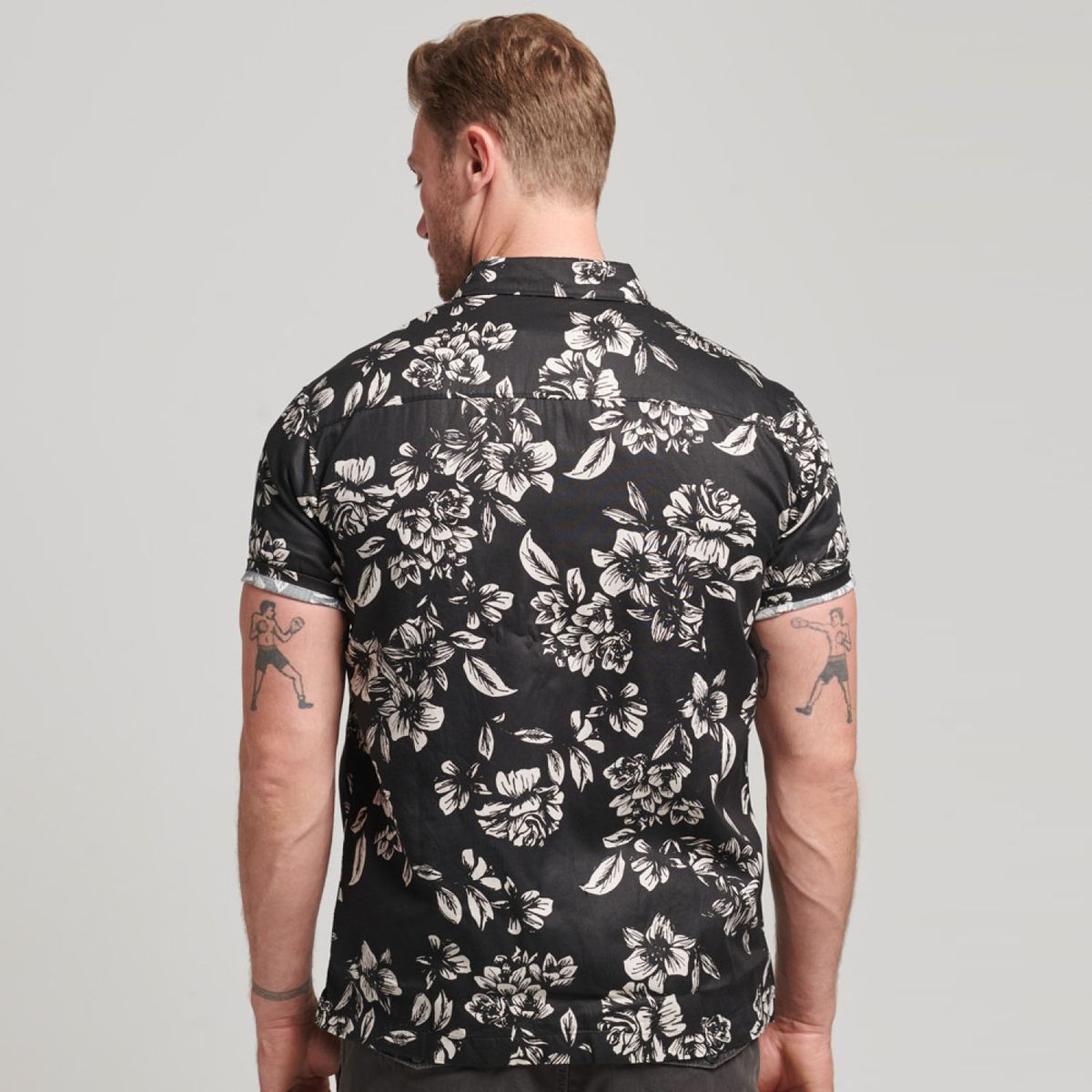 SUPERDRY - Camisa Hawaiana Con El Logotipo Vintage Logo Hombre Superdry