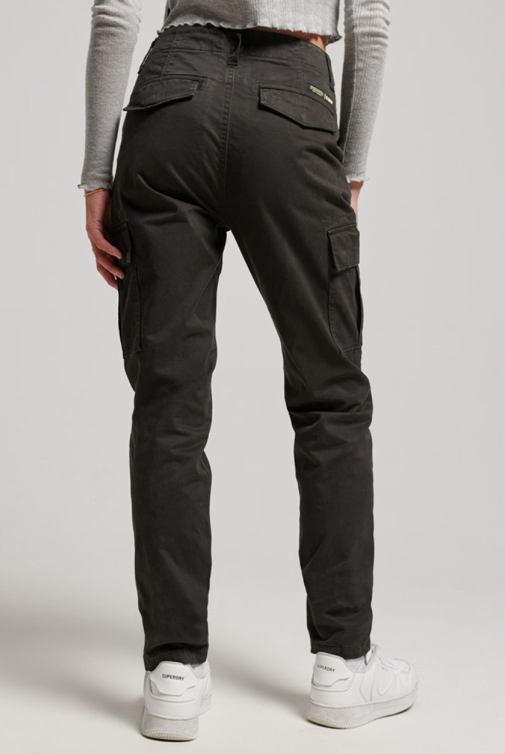 SUPERDRY - Pantalones Cargo Entallados De Algodón Ecológico Mujer Superdry
