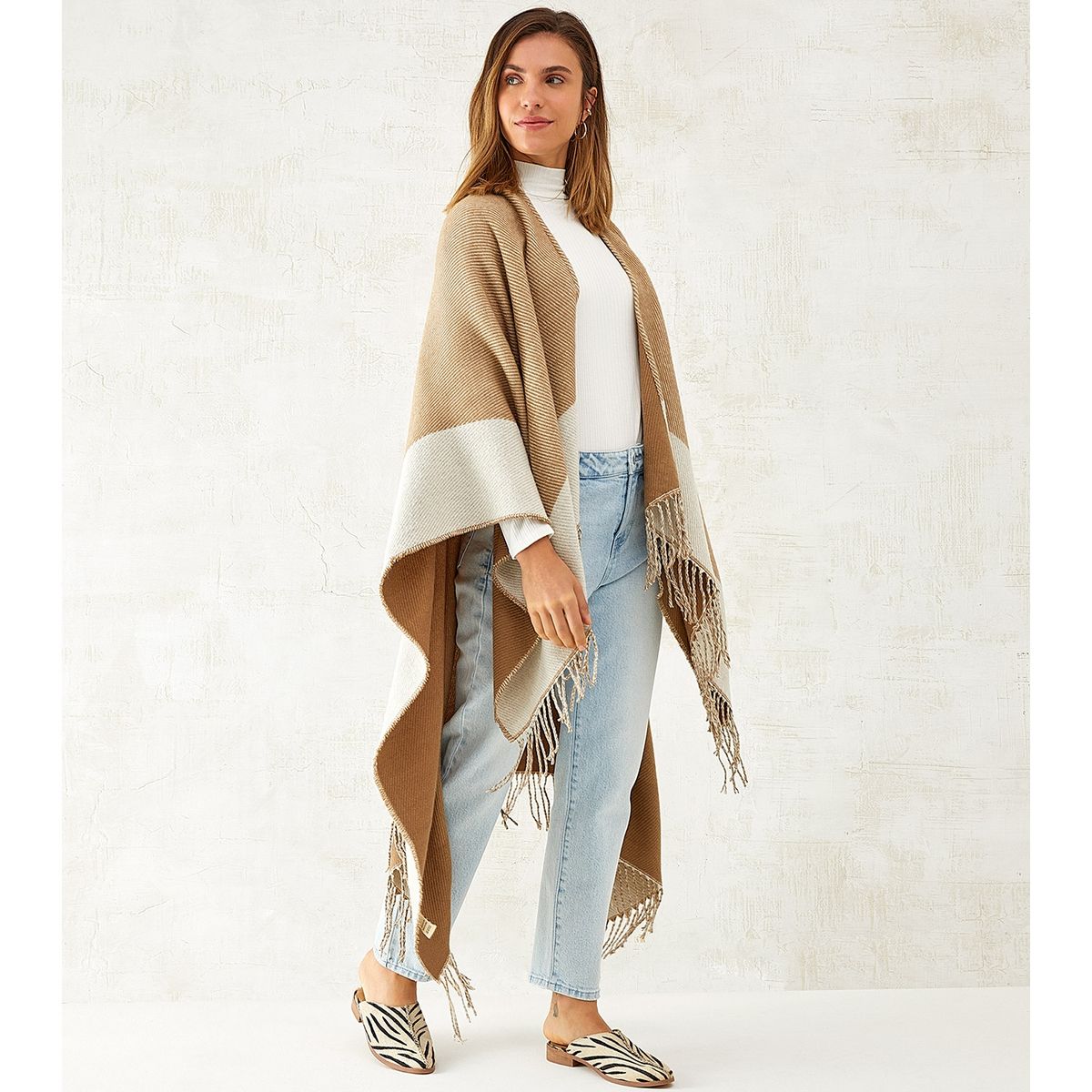 LOUNGE - Lounge Poncho Echarpe Mujer