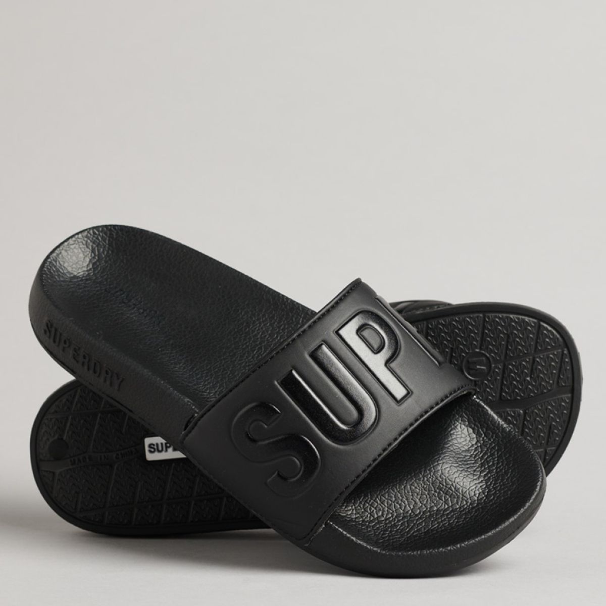 SUPERDRY - Sandalia Hombre Negra Superdry