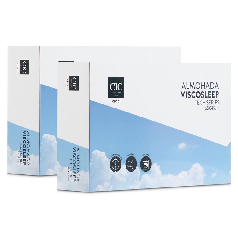 Set 2 Almohadas Visco Sleep Tech Series