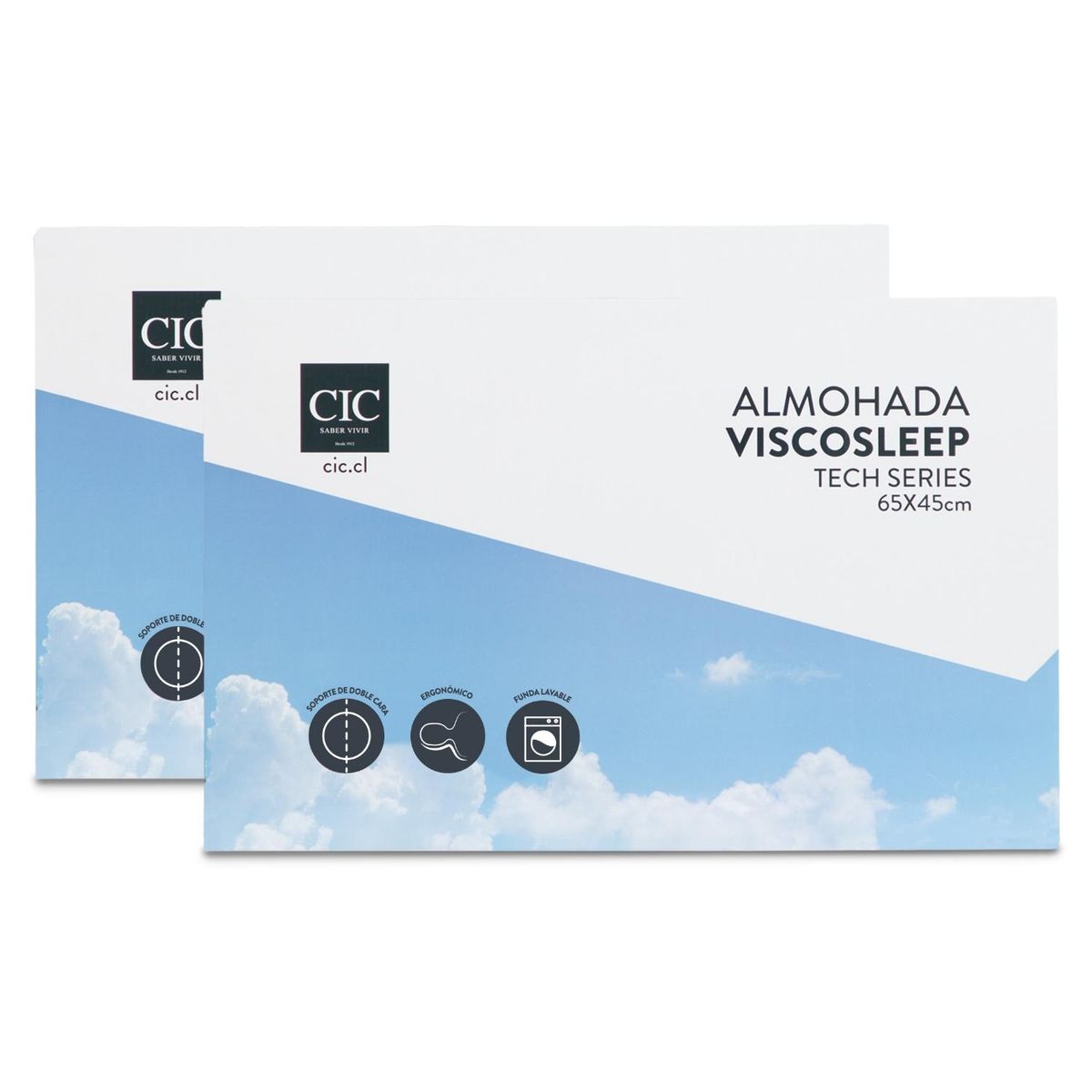 CIC - Set 2 Almohadas Visco Sleep Tech Series