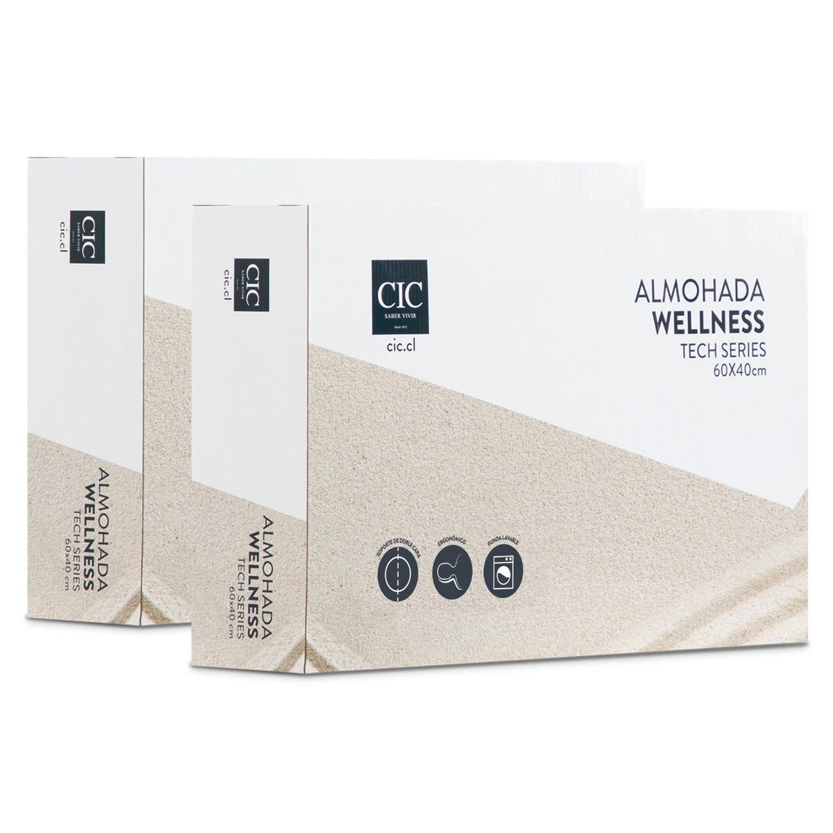 CIC - Juego De Almohadas Cic Viscoelástica 1 Plaza
