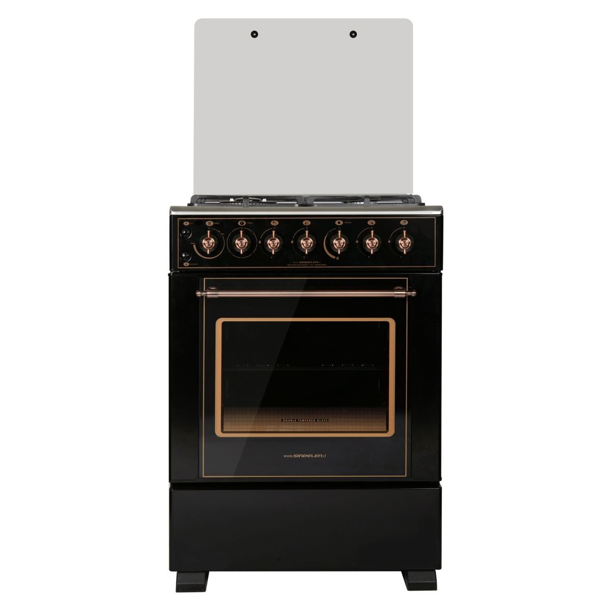 SINDELEN - Cocina 4 Quemadores Horno De 60.5 Lt Con Grill Gas Licuado Ch-6850Rd Sindelen